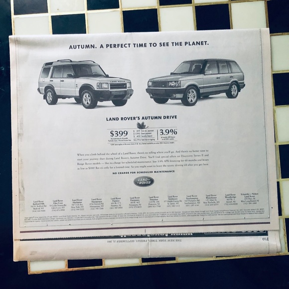 9/21/2001 The New York Times - Picture 8 of 10